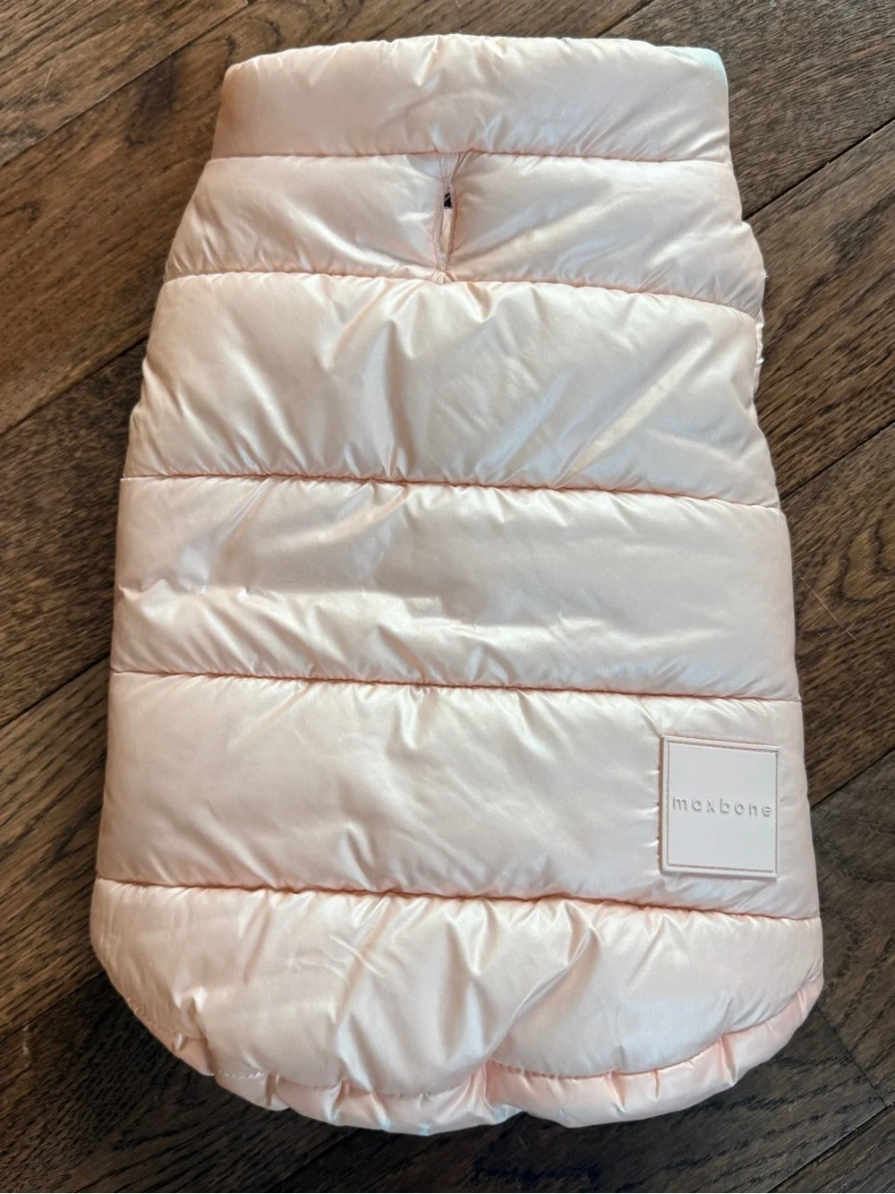 Maxbone Arabella Pink Metallic Dog Puffer Vest Size M